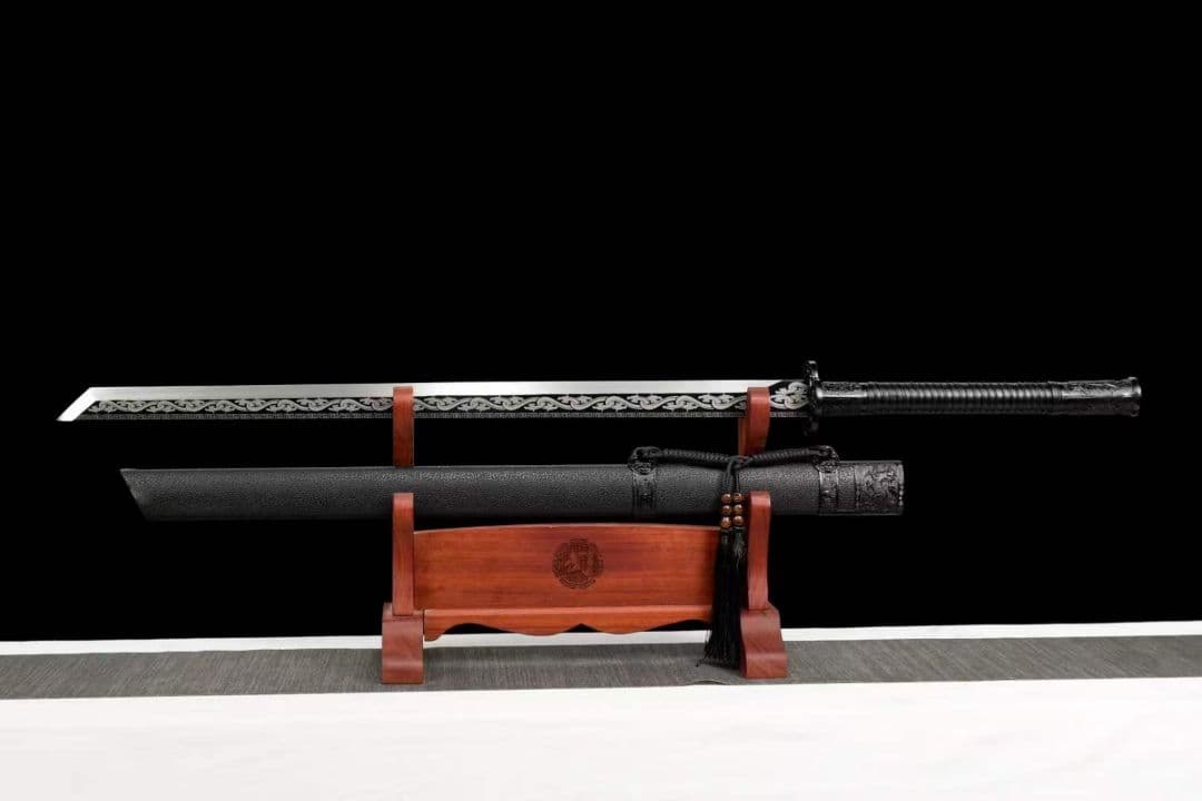 『黒龍唐横刀』 古兵器 武具　刀装具　日本刀　模造刀 居合刀 長尺