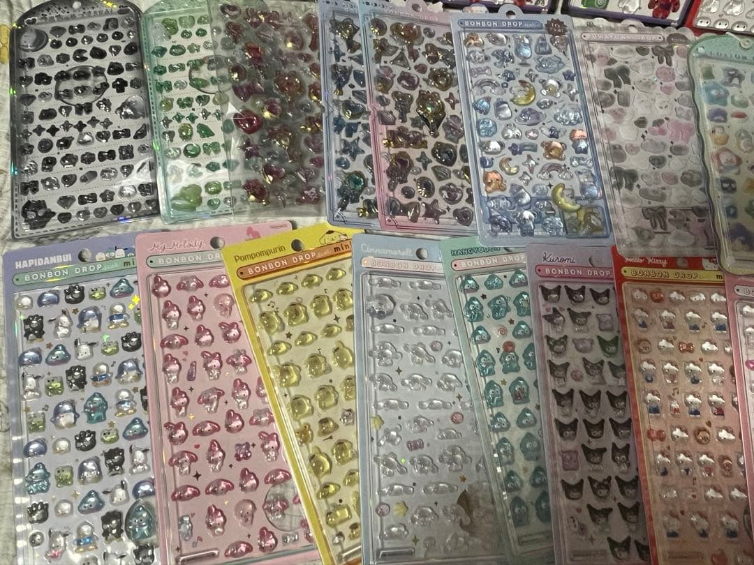ボンボンドロップシール　まとめ売り　うるちゅる　コットンパフィー