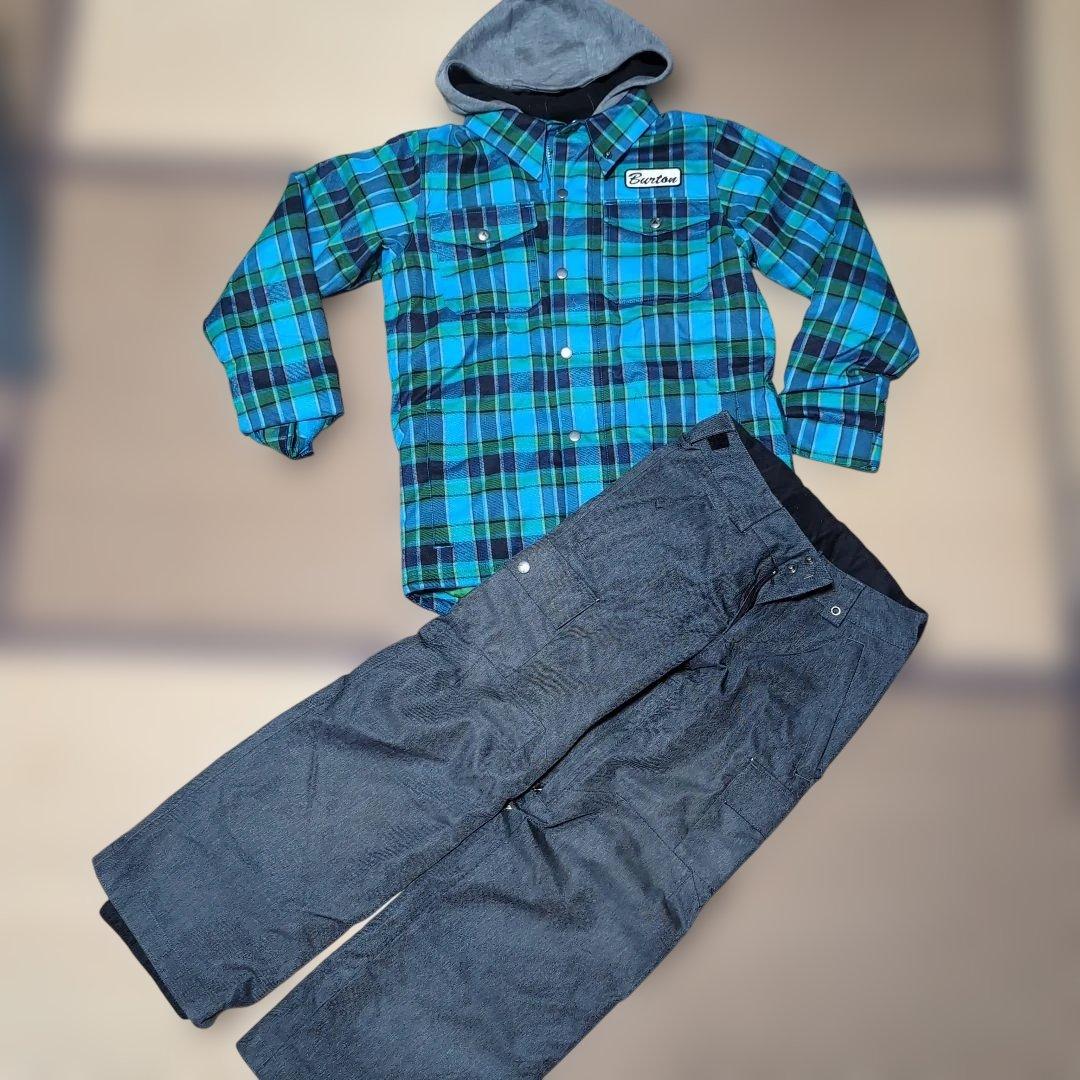 BURTONキッズスノーボードウェア上下セット