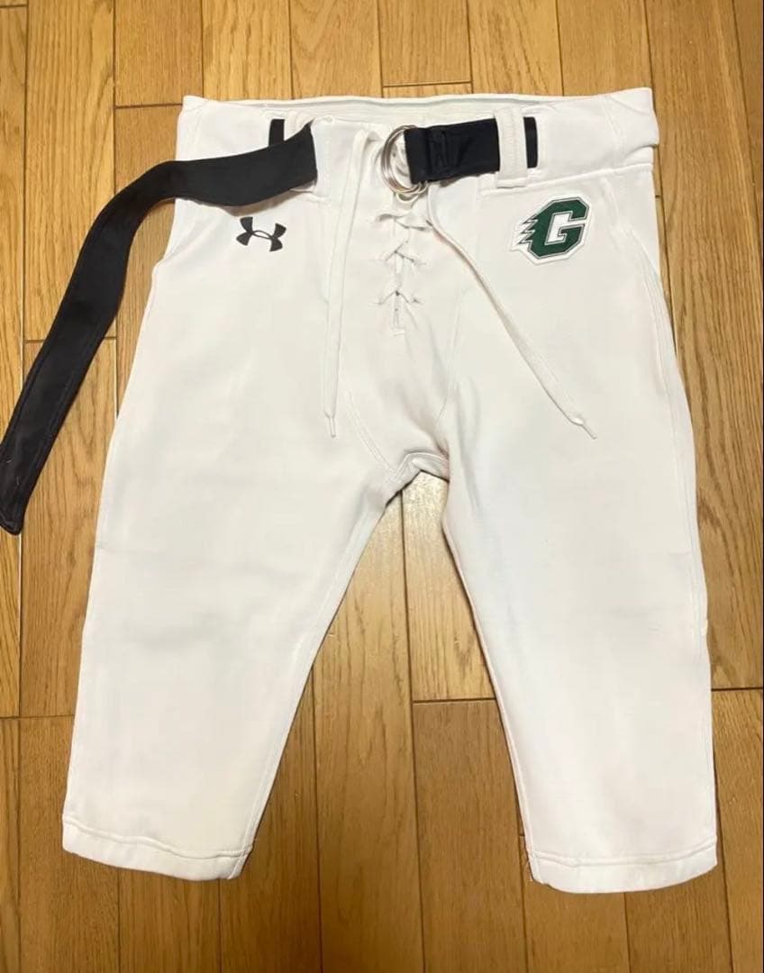 UA 京都大学“GANGSTERS“試合用フットボールパンツホワイトXLサイズ