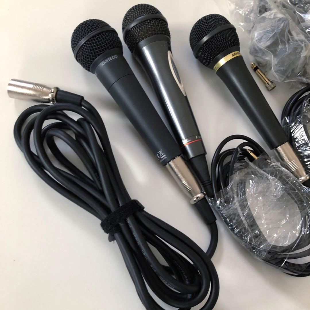 マイク 3点セット ケーブル 卓上マイクスタンド BEHRINGER SONY他