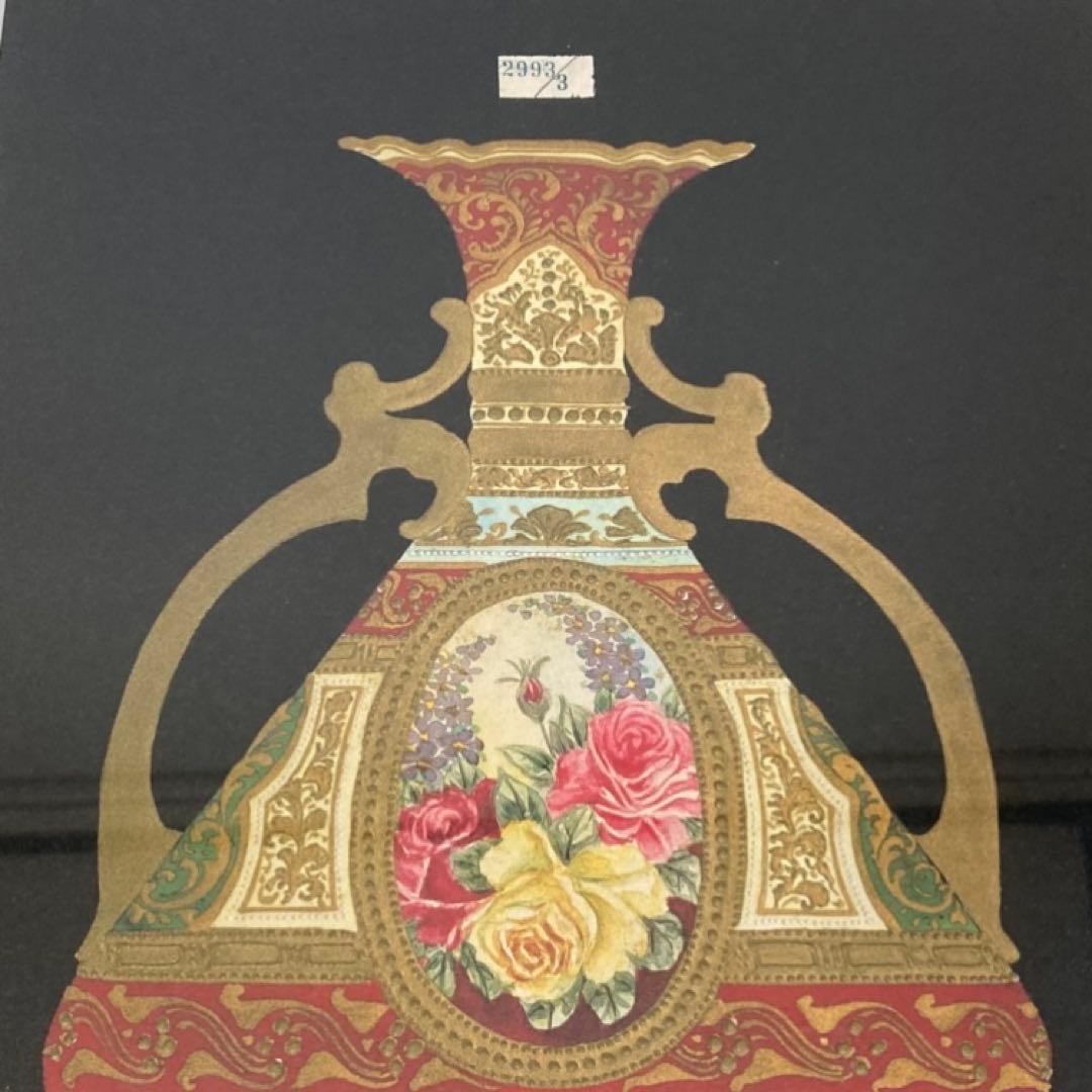 オールド ノリタケ 画帖 複製原画 限定品 シルクスクリーン 額装 レトロ