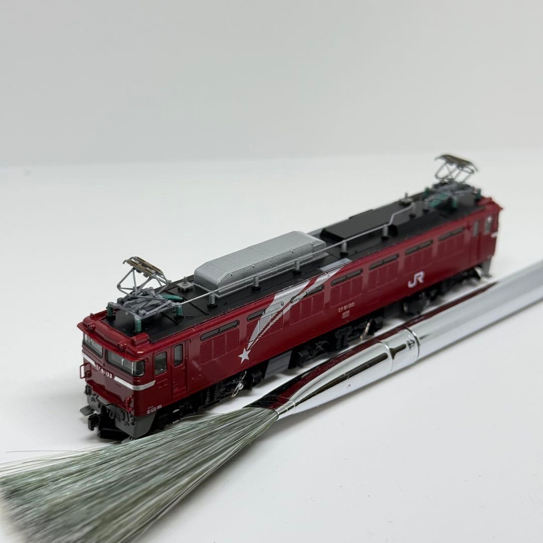 （艶出し、色差し加工あり）TOMIX EF81 133号機ヒサシ付き