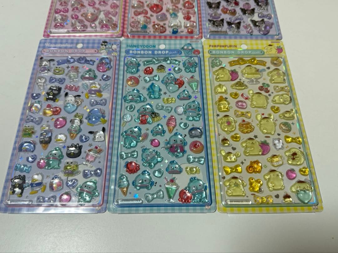 正規品　ボンボンドロップシール　サンリオ　第二段　6種セット