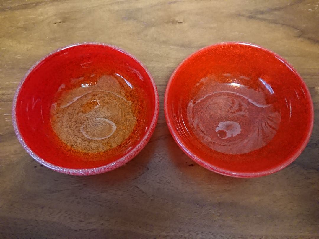 ✨新品未使用✨硝子工芸品 琉球ビードロ硝子 ボウル皿 セット
