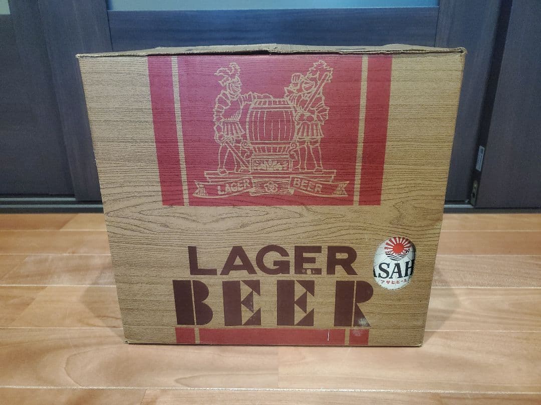 アサヒビール　瓶ビール　レトロ　12本箱付き