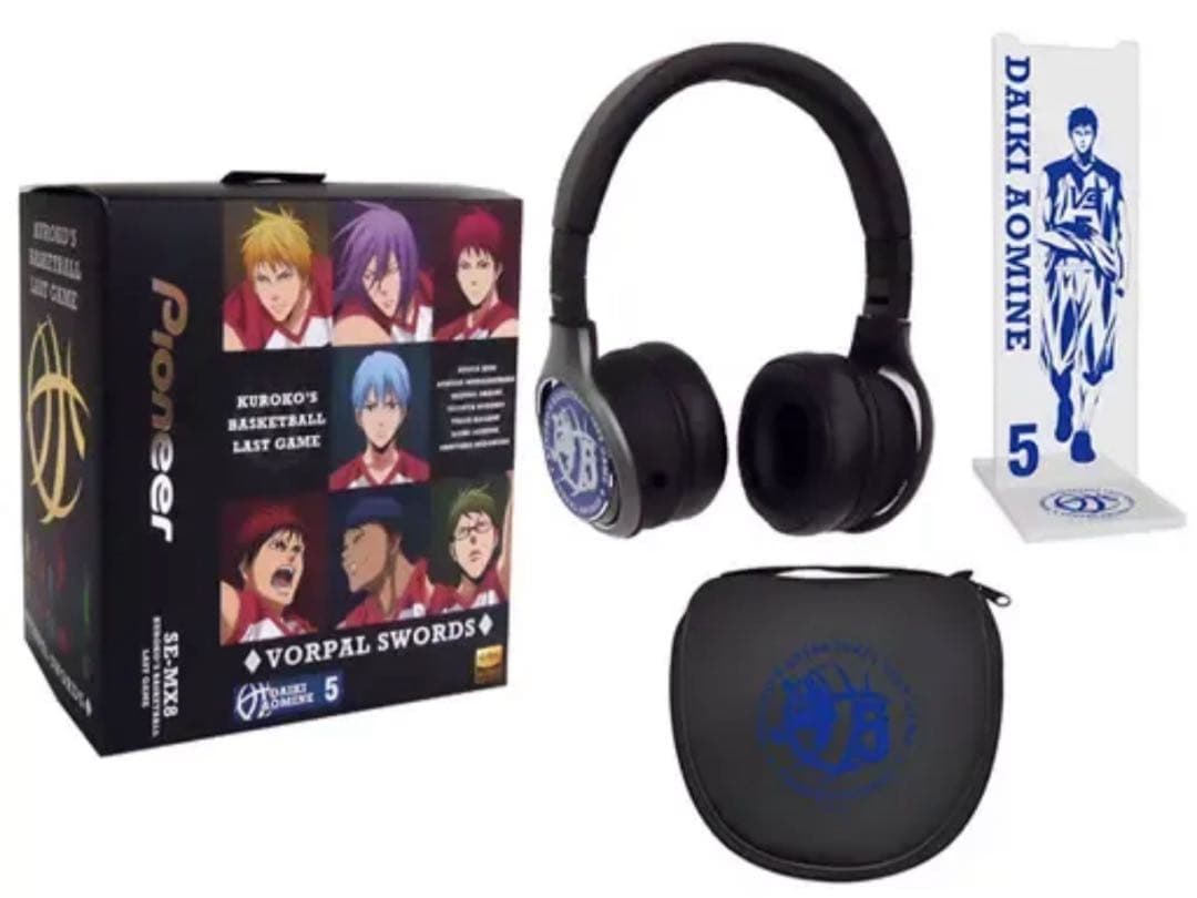 黒子のバスケ　Pioneer コラボヘッドホン　青峰大輝モデル　新品未開封