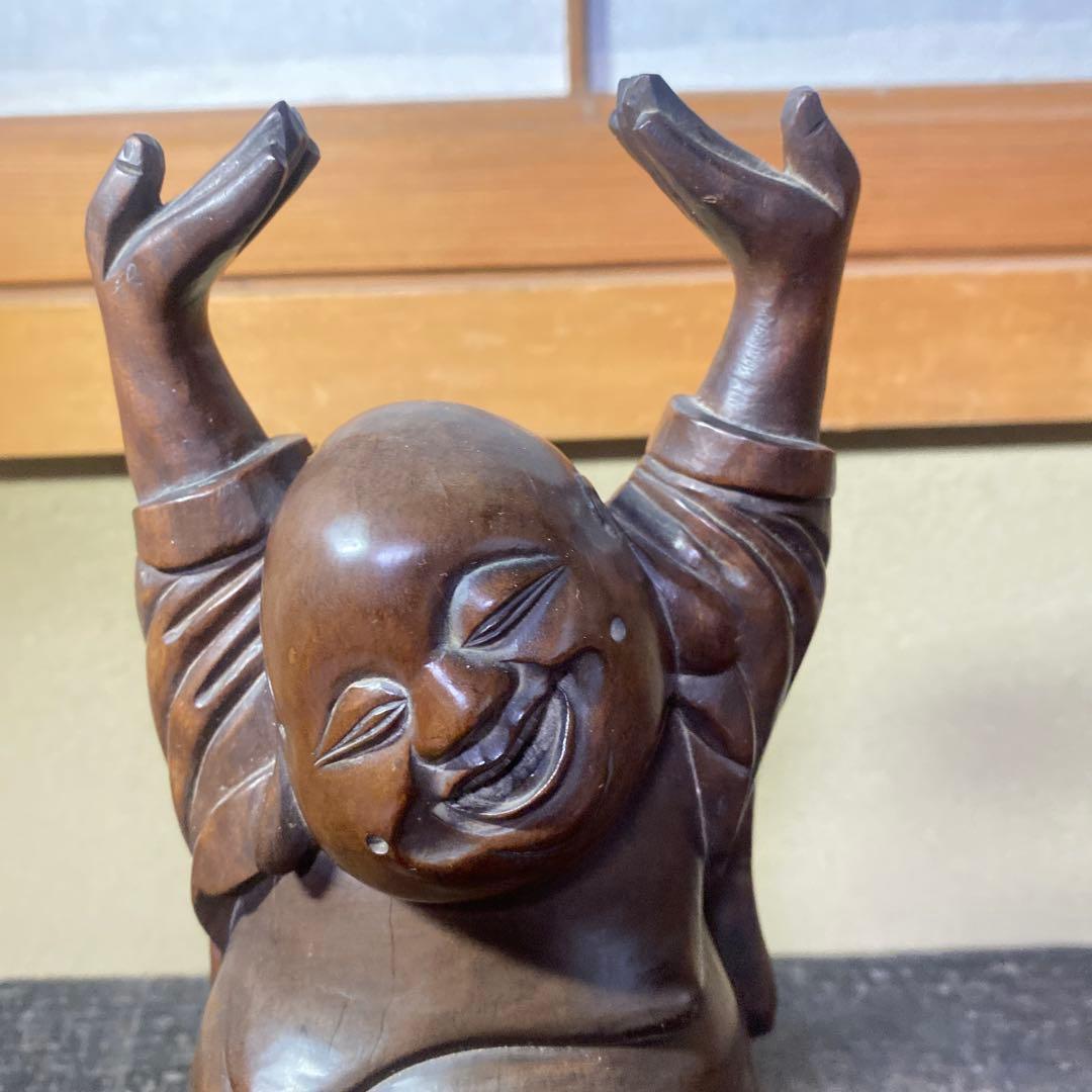 中国古玩　木彫布袋