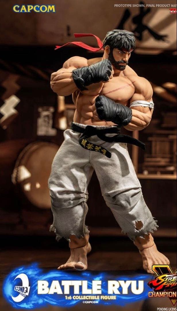 888体限定 ストリートファイター バトル リュウ 1/6 アクションフィギュア