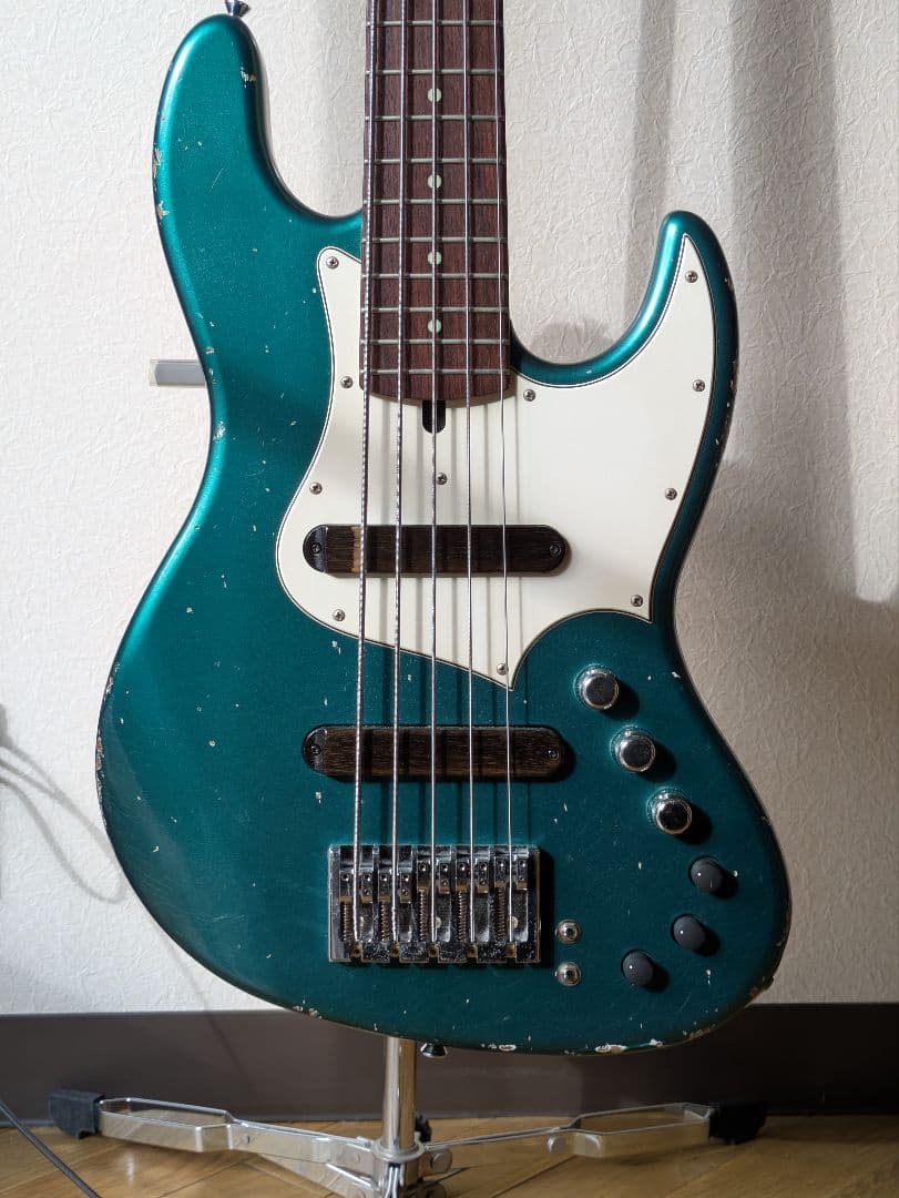 ベース Xotic XJ-1T 5st Sherwood Green lic
