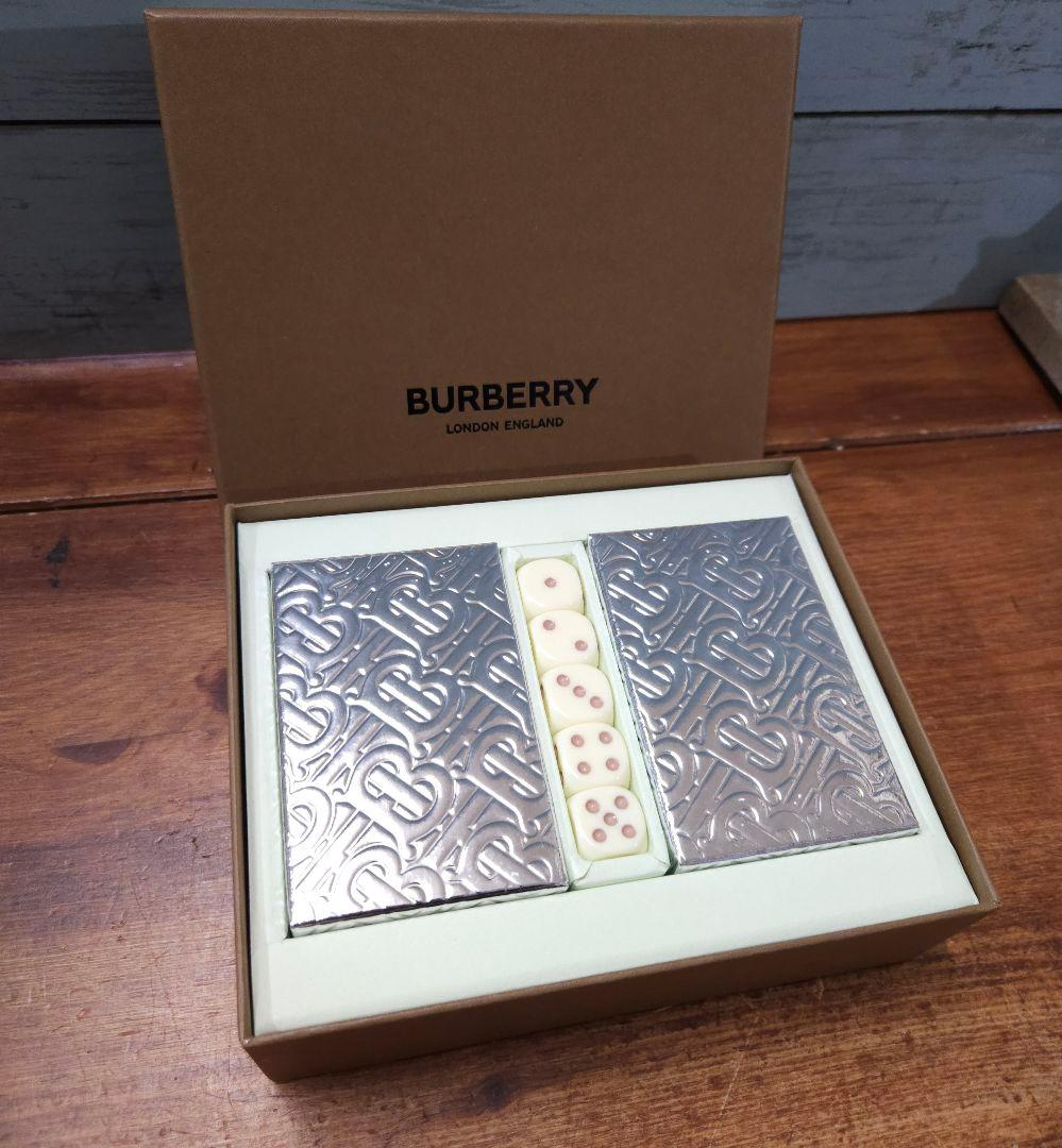 未使用☆BURBERRY バーバリー トランプ 2組セット サイコロ ダイス