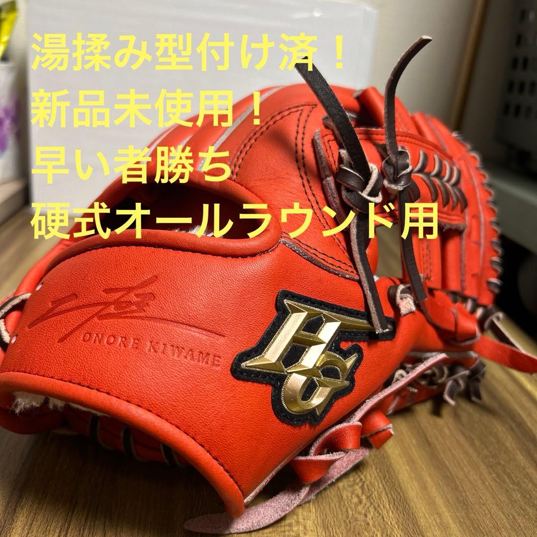 ハイゴールド　硬式グラブ　己極　展示会限定　SKG-035SP 湯もみ型付け済