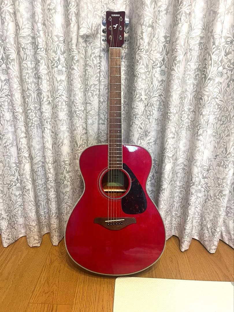YAMAHA FS820 アコースティック　ギター　ヤマハ　カバー&スタンド付