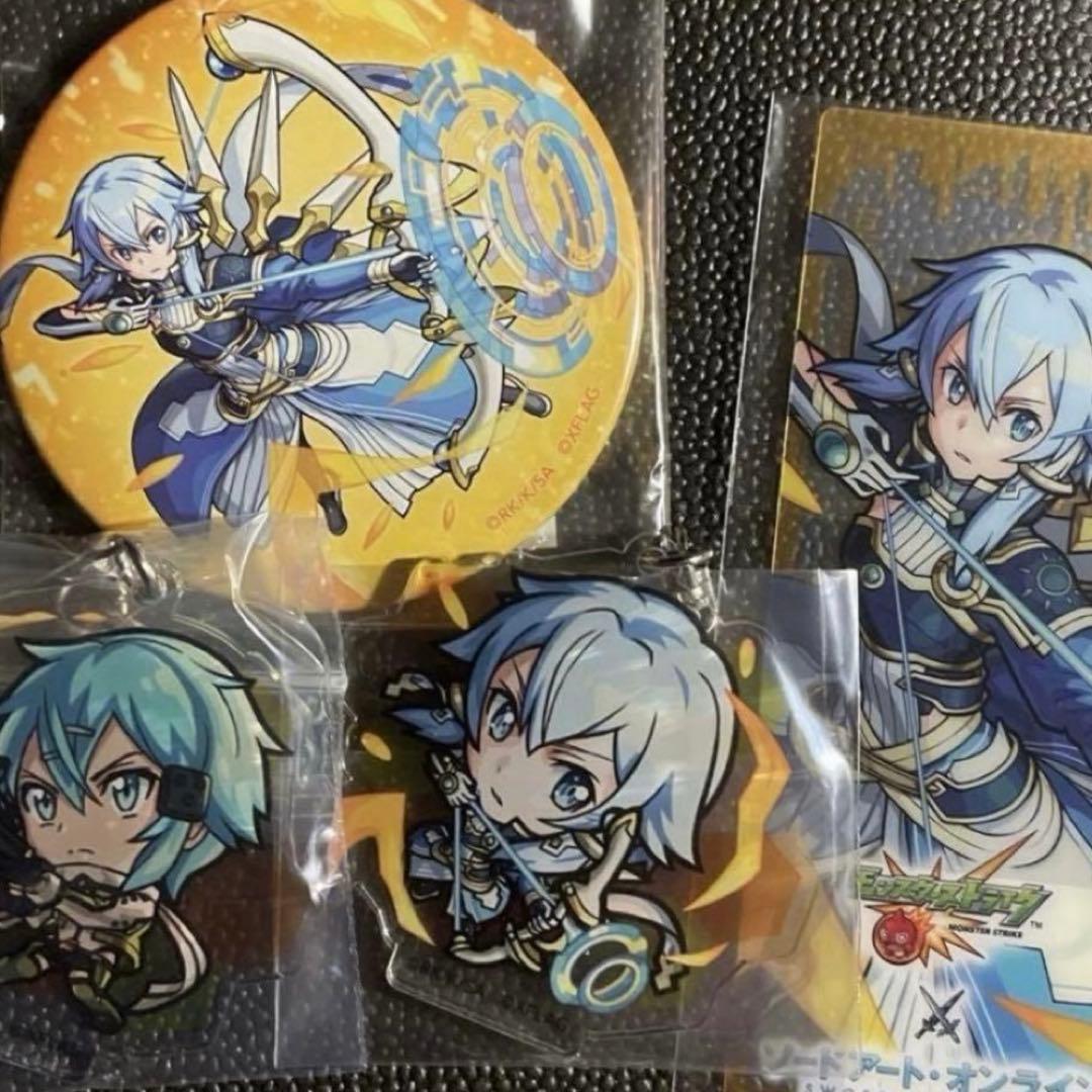 モンスト SAO ソードアート・オンライン シノン コラボ 缶バッジ アクキー