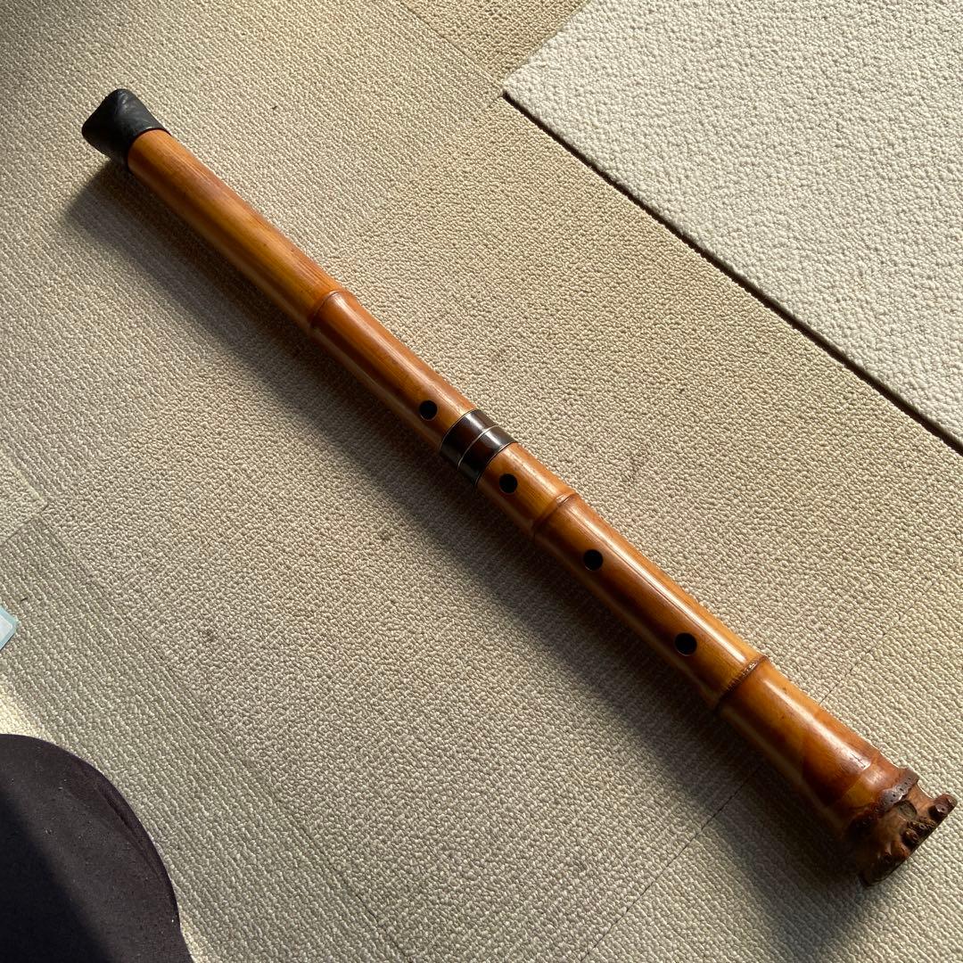 252尺八　ニ尺一寸管　晏弘銘ニ印