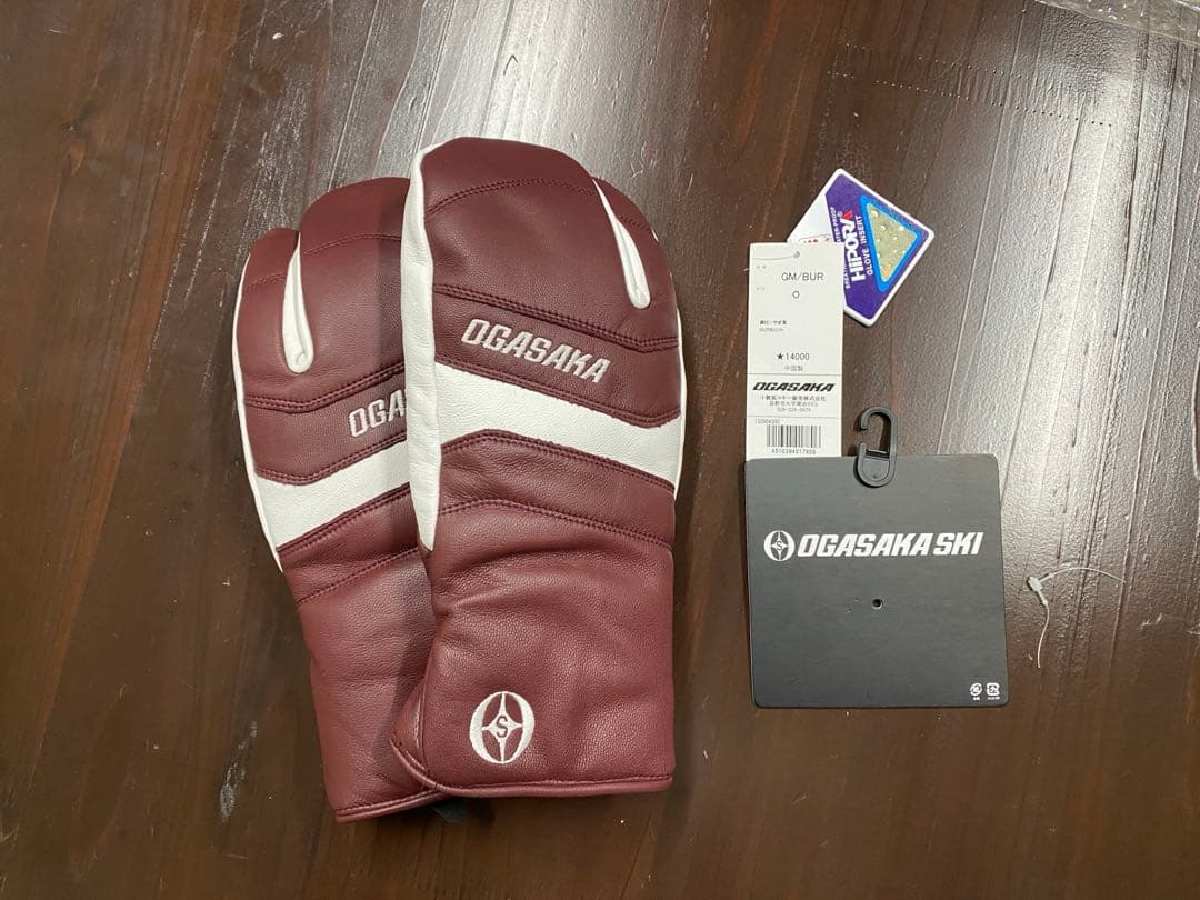 OGASAKA スキーグローブ ゴートレザー サイズO