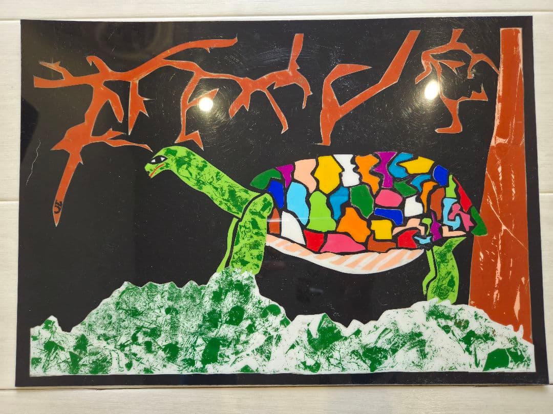 「踏みしめる大地」 版画