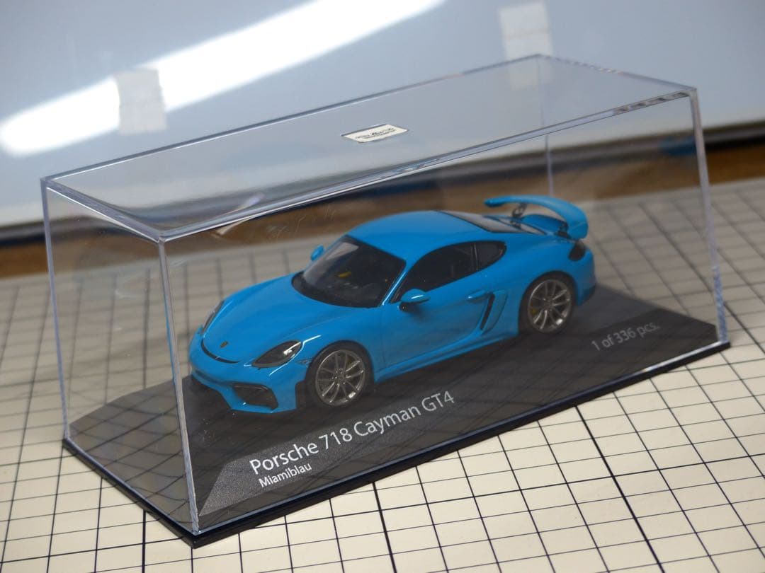 MINICHAMPS ミニチャンプス 718 GT4マイアミブルー