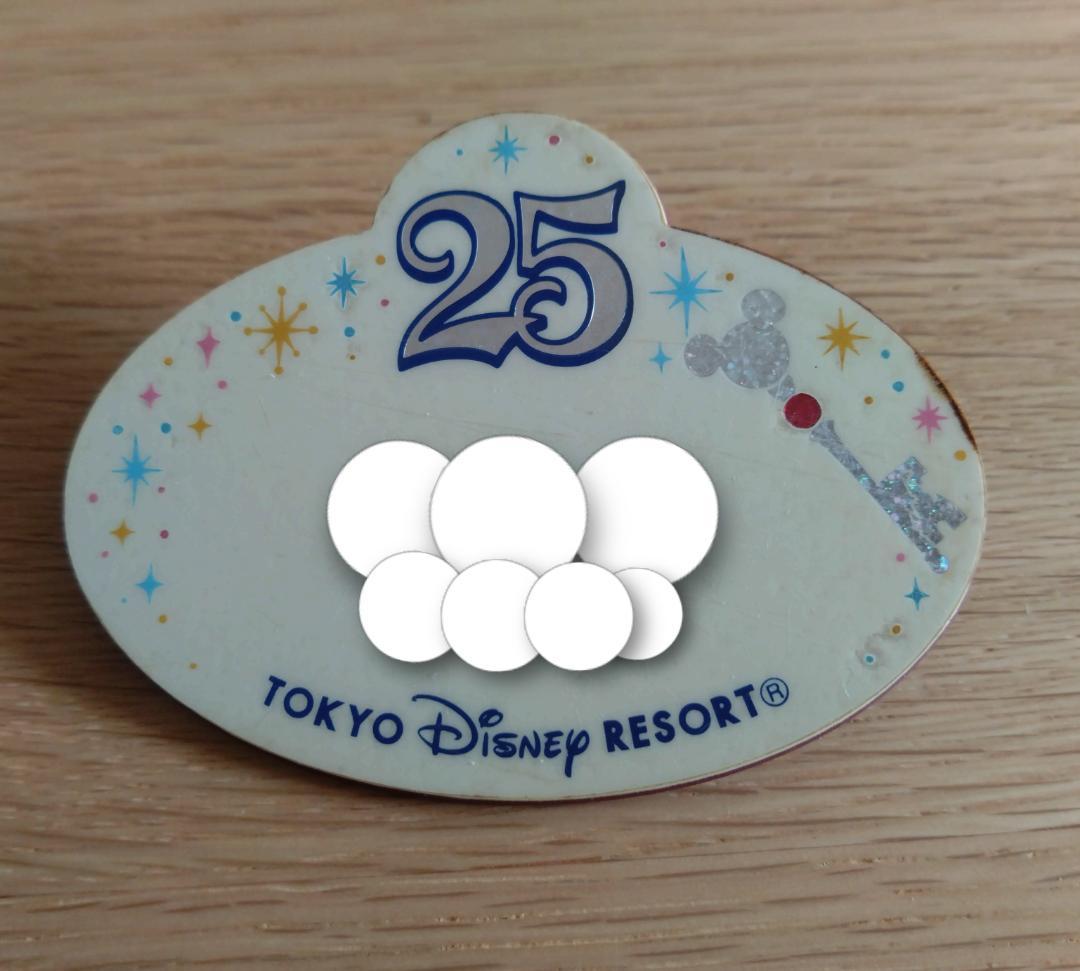 ディズニーリゾート25th キャストネームタグ　ディズニーネームタグ 25周年
