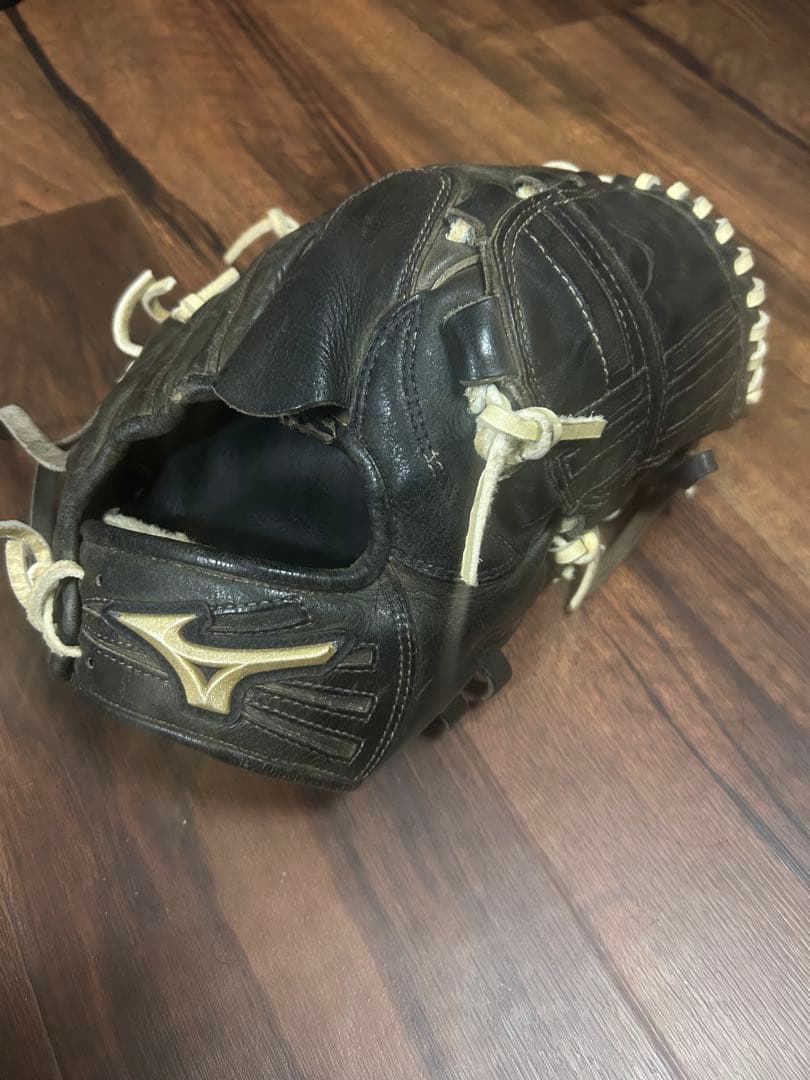 Mizuno 硬式グローブ 黒 レザー