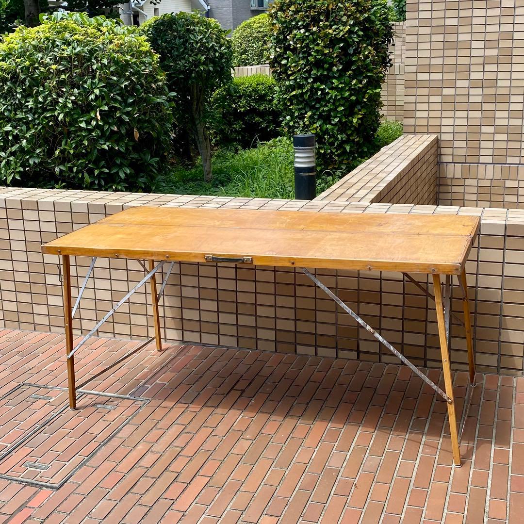フォールディングテーブル★折り畳み式テーブル★USAビンテージアメリカ★机/家具
