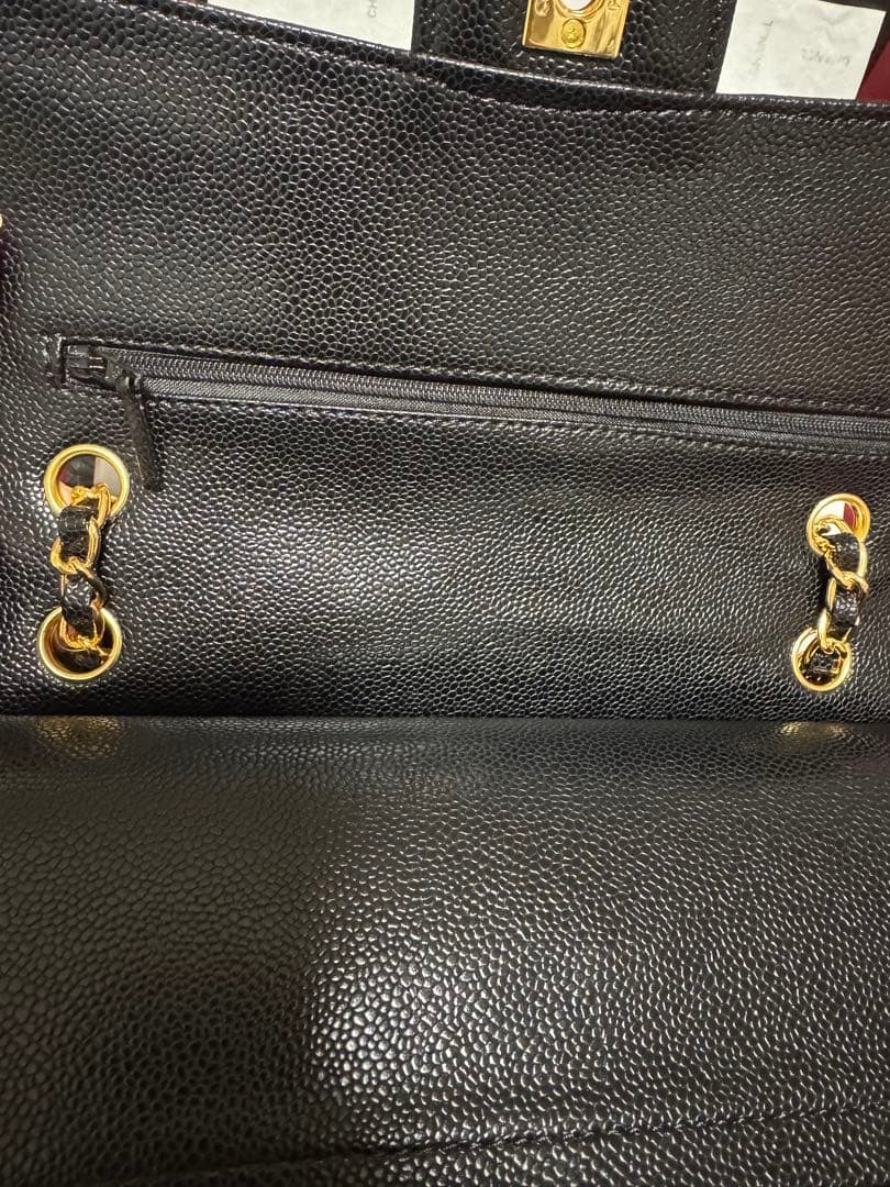 CHANEL ノベルティ　ダブルチェーン　フラップ　チェーンショルダー