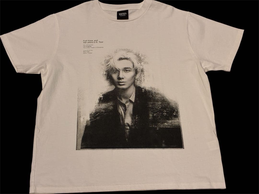 藤井風　USツアー肖像画Tシャツ　白　Mサイズ