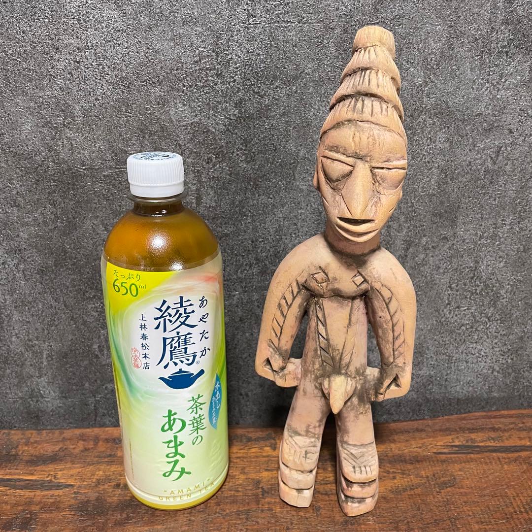 中古　木彫り　木製　アンティーク人形　置物