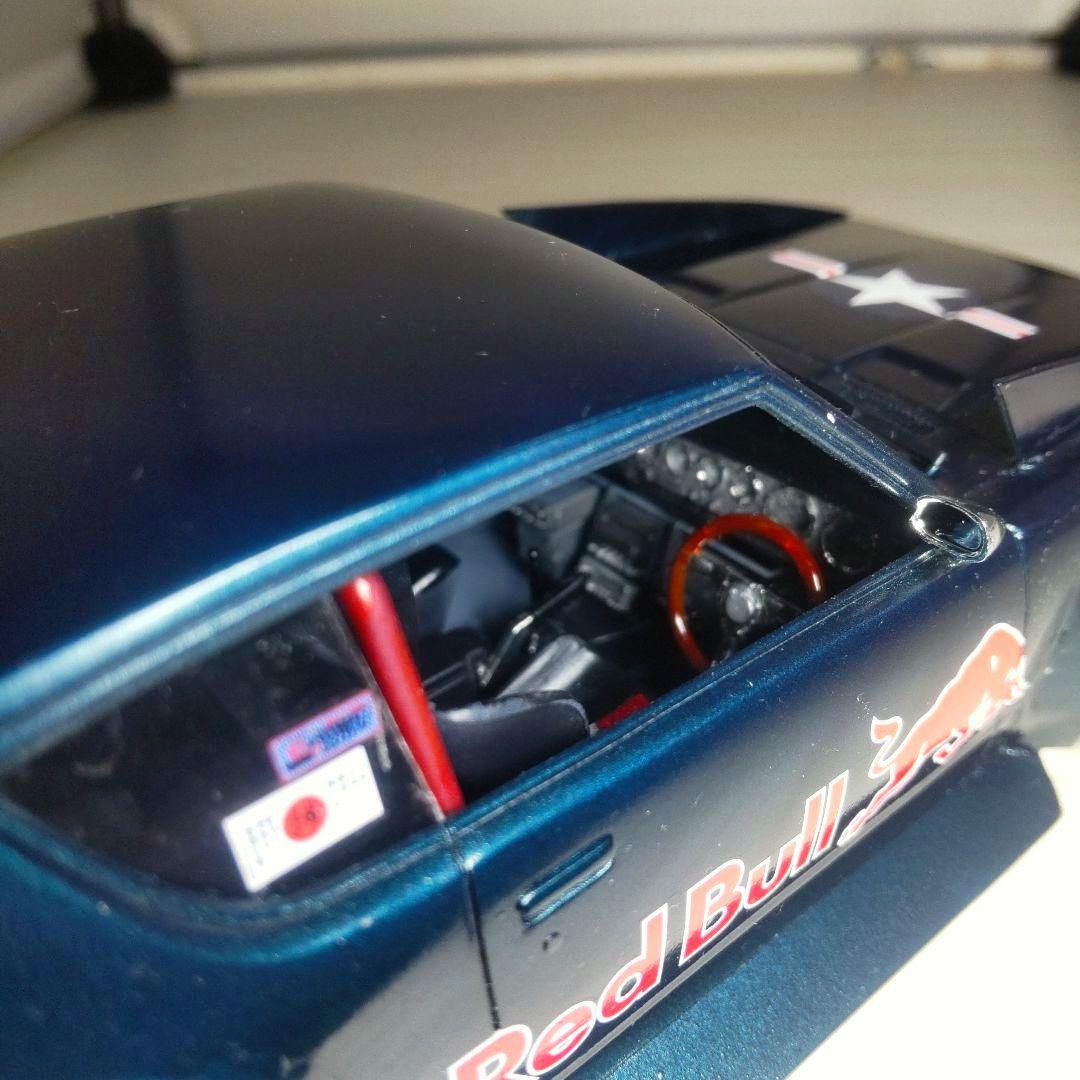 アオシマ1/24ケンメリ２Dr改！街道レーサー（レッドブル仕様）塗装済完成品！