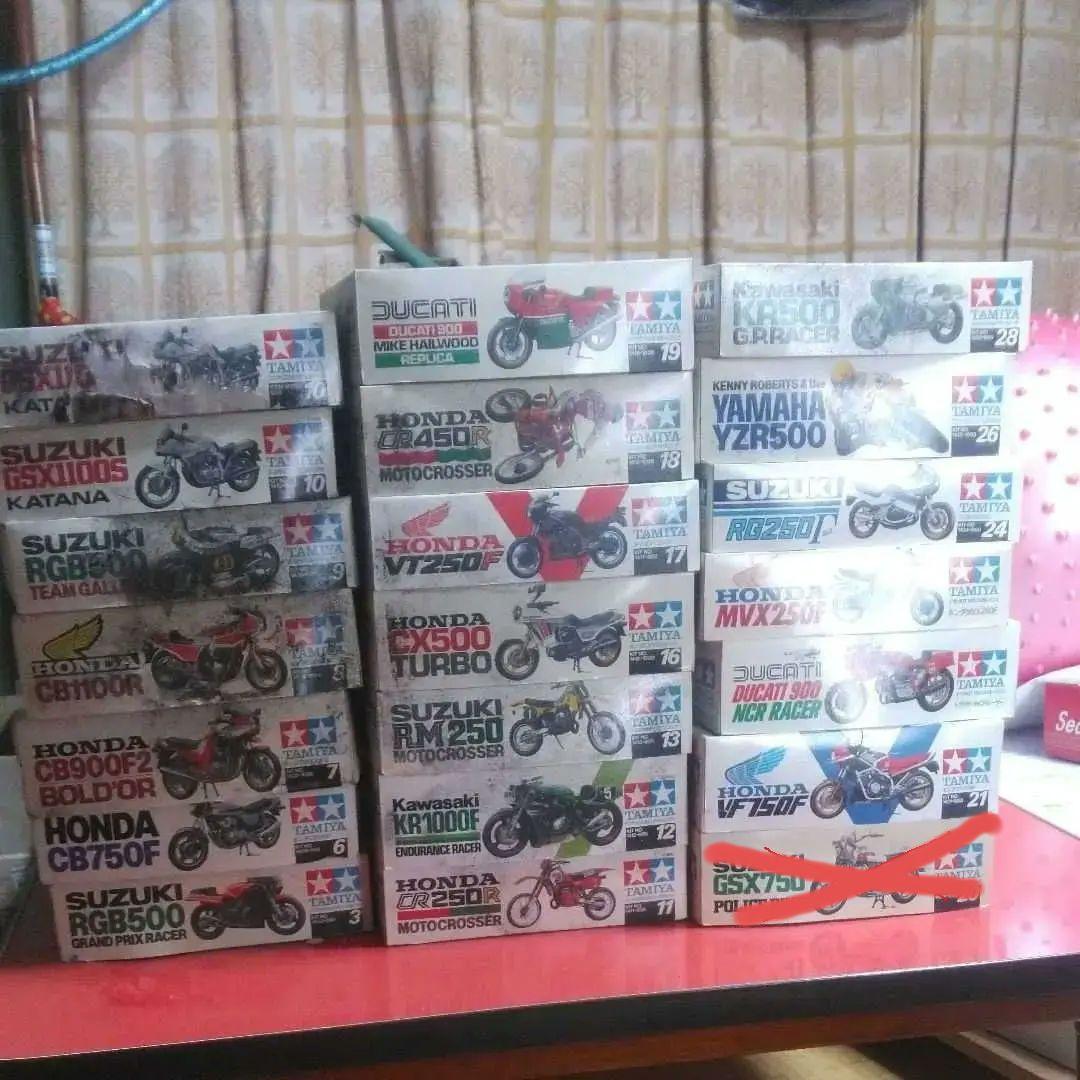 タミヤ1/12オートバイシリーズ20台セット　ジャンク