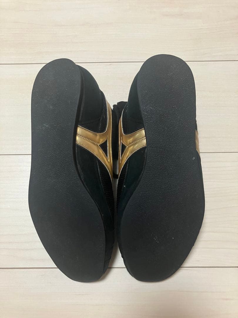 Mizuno ボクシングシューズ ブラック/ゴールド　27㎝