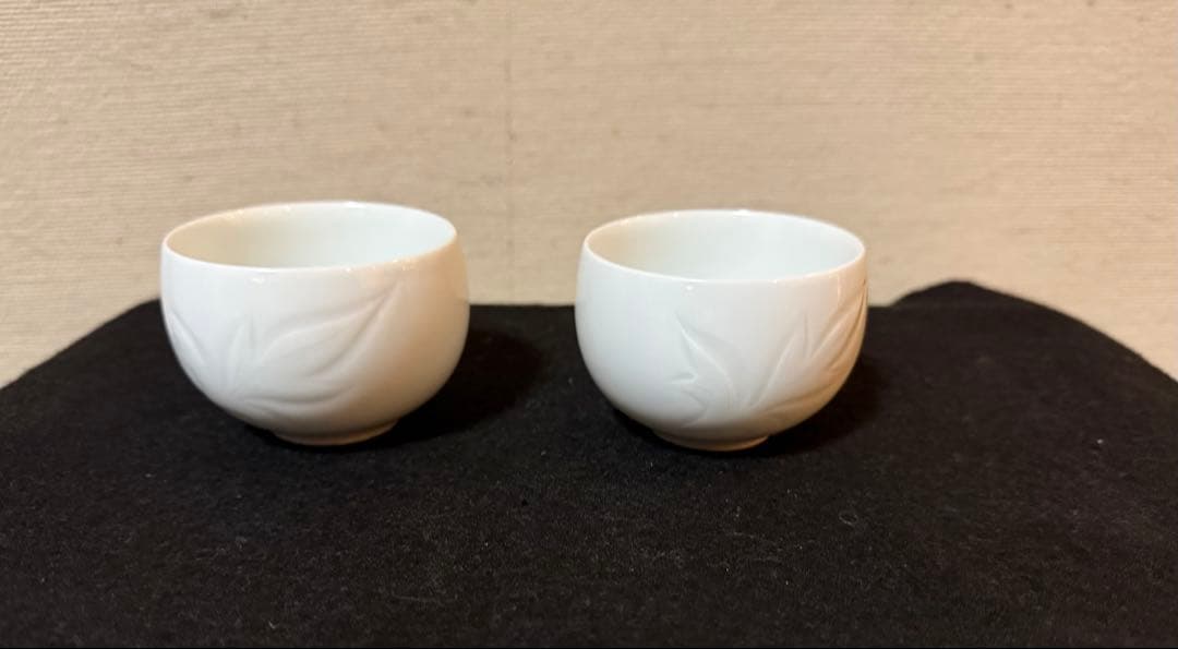 無形文化財 奥川忠右衛門 白磁茶碗五組揃