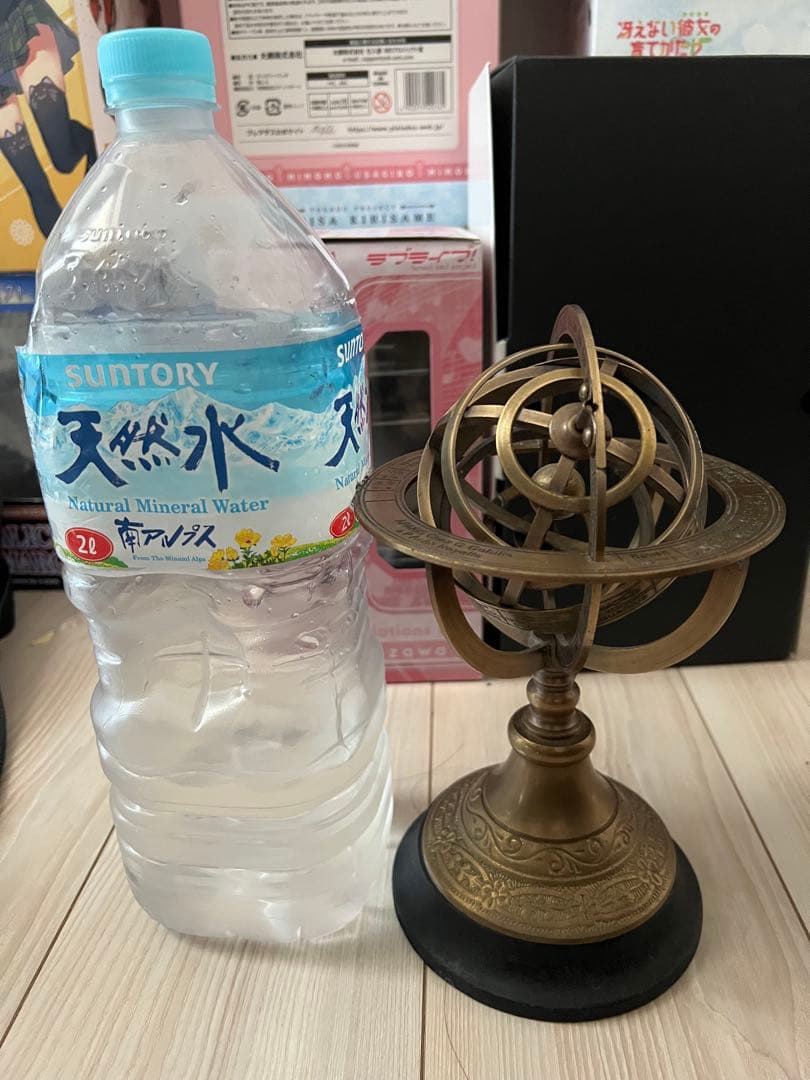 真鍮製 天球儀 アンティーク家具 真鍮製の回転式天球儀