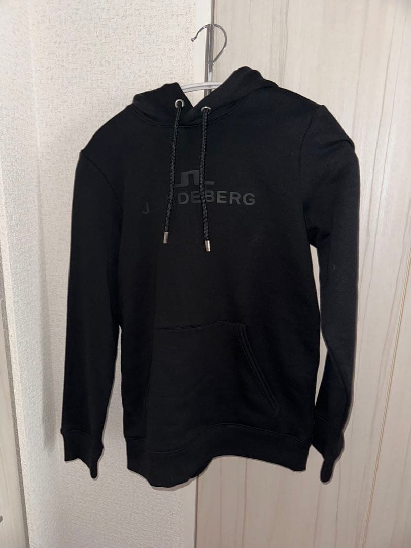 J.LINDEBERG（ジェイリンドバーグ） ロゴパーカー ブラック　XS