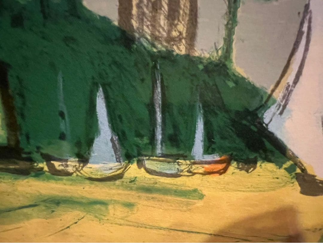 まおぽん＊吉岡耕二 aswan リトグラフ 絵画 額縁 アート