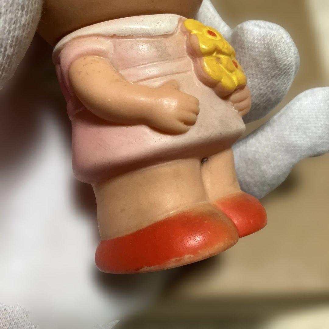 (希少) 昭和レトロ　サザエさん　タカラ　ワカメちゃん　貯金箱　ソフビ