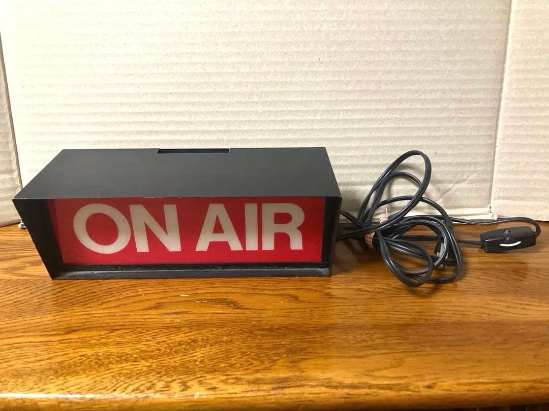 80年代 ビンテージ 旭音楽産業 ON AIR サイン 照明 レトロ 当時物