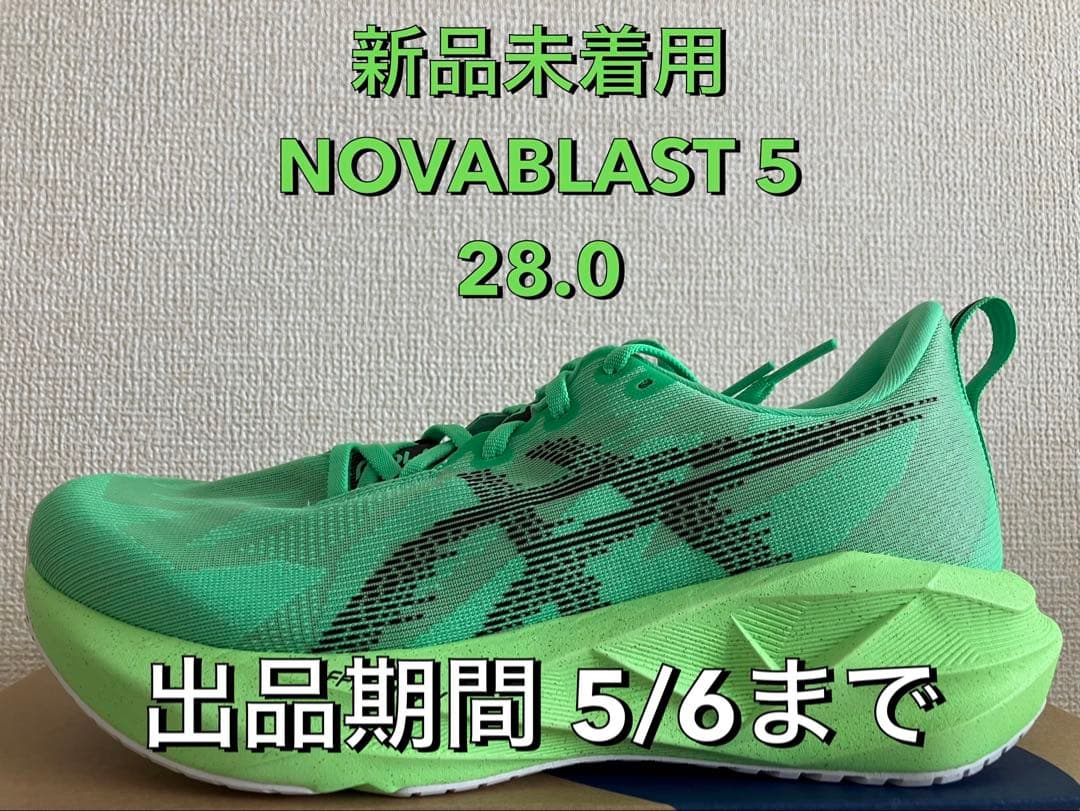 【新品未着用】ASICS NOVABLAST 5 ノヴァブラスト 28.0