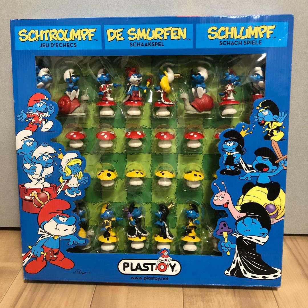 【未開封】Smurf スマーフ　チェスセット　フィギュア PLASTOY社製