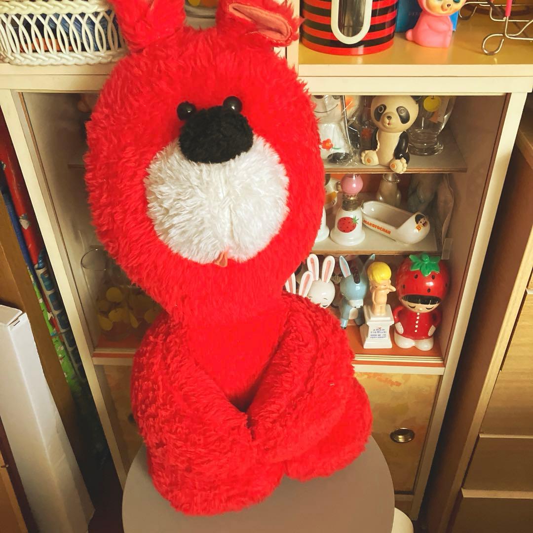 昭和レトロ レトロポップ クマちゃん ぬいぐるみ クマ 赤いクマ ベロ出し 希少