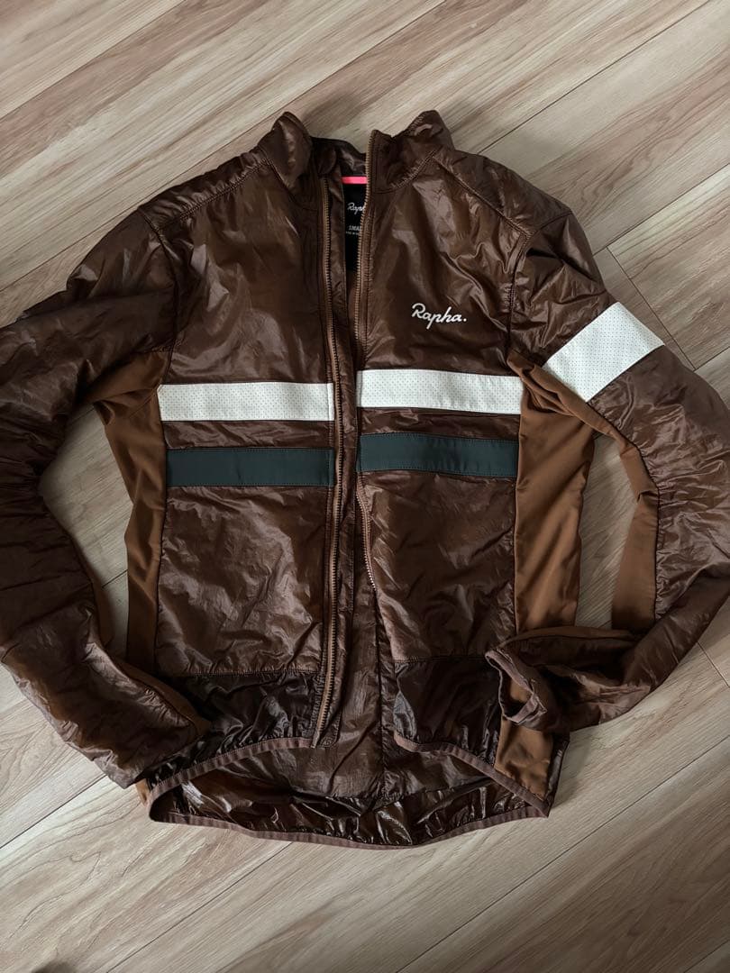 Rapha ブルベインサレーテッドジャケット ブラウン S