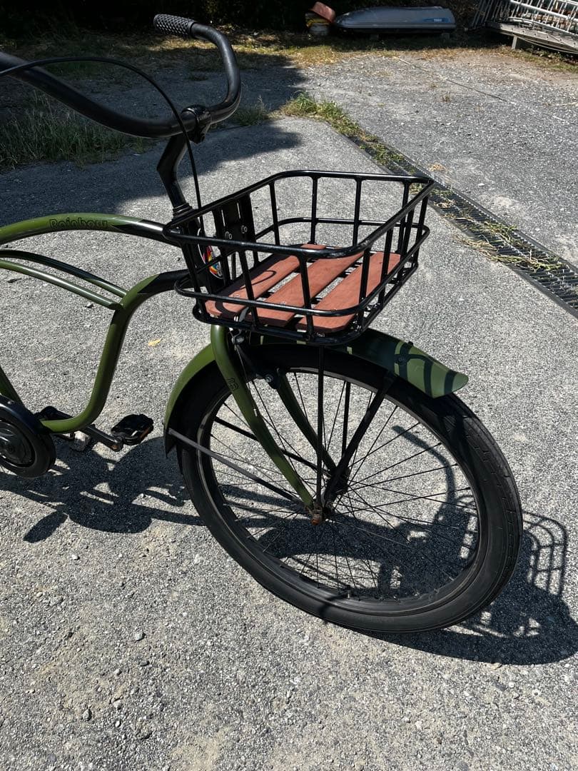 レインボー　カーキ　ビーチクルーザー 自転車　26インチ　Rainbow