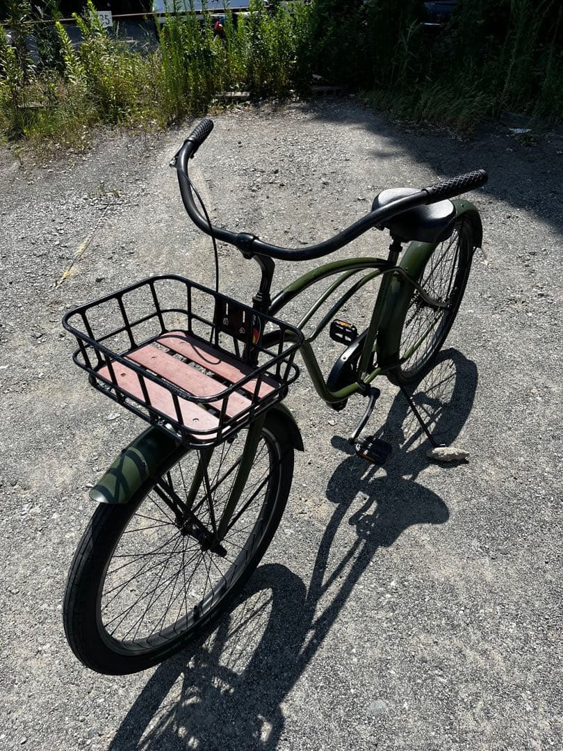 レインボー　カーキ　ビーチクルーザー 自転車　26インチ　Rainbow