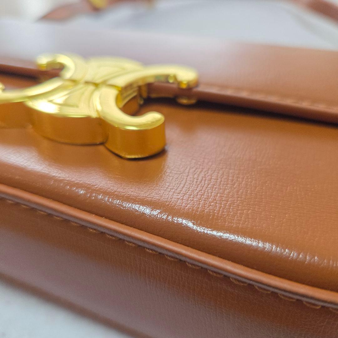 CELINE トリオンフ バッグ ブラウン