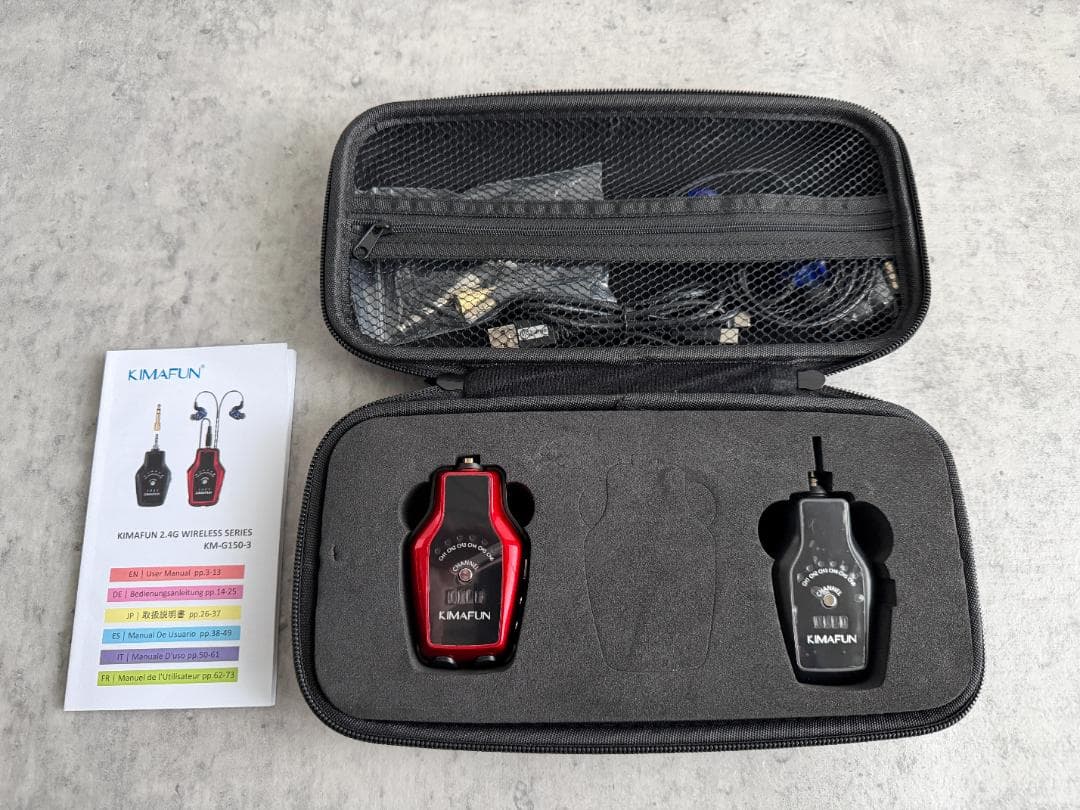 KIMAFUN 2.4G KM-G150-3 イヤモニ ワイヤレス送受信機セット