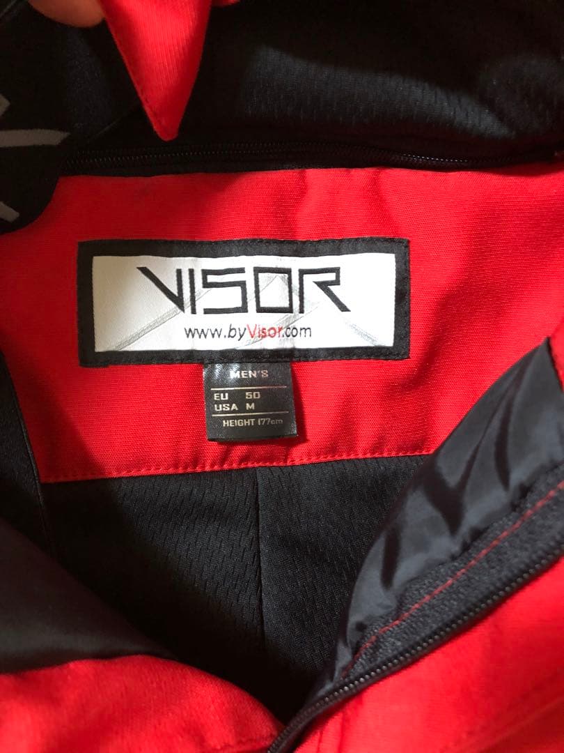 VISOR スキーウェア EU 50 (M) レッド/ブラック