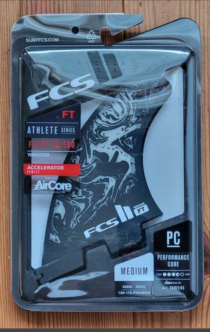 ＜新品・送込＞ FCSⅡ FT フィリペ・トレード エアコア トライフィン黒白M