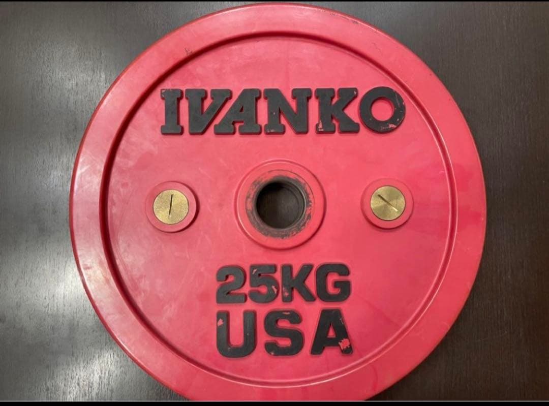 イヴァンコ ラバー 50mm オリンピック プレート 25kg①