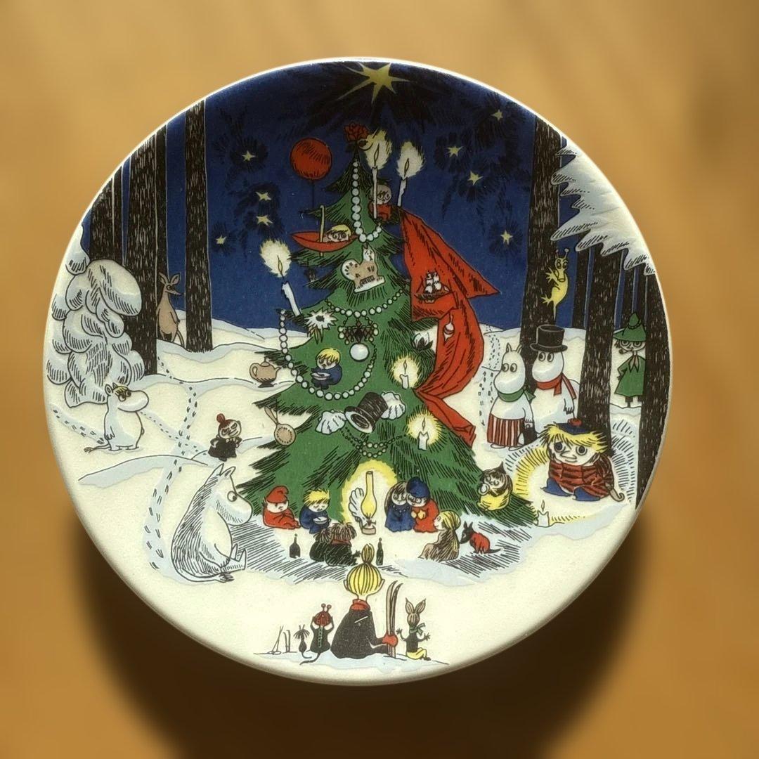 アラビア　ムーミン　ウォールプレート　クリスマス