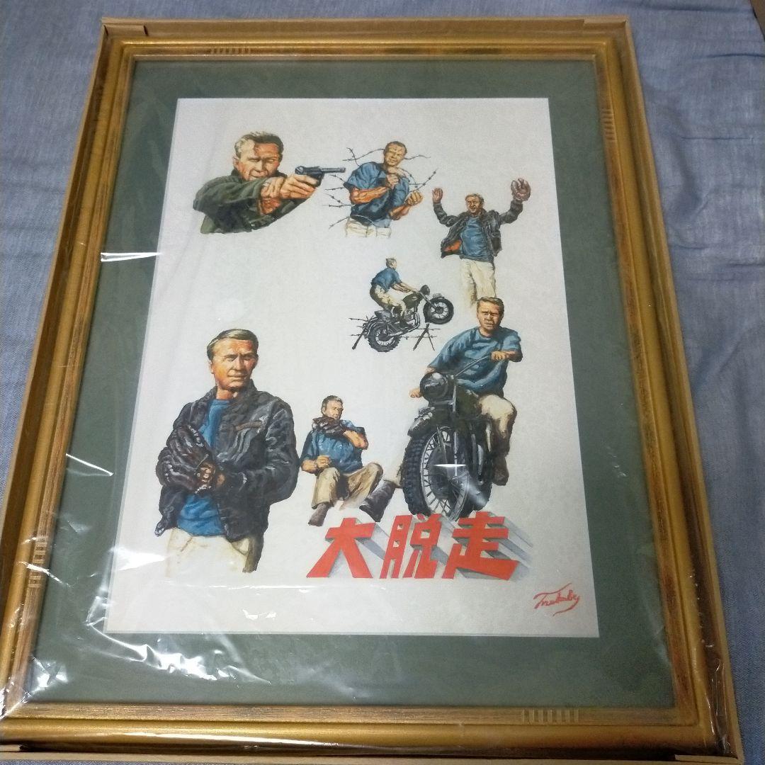 スティーブ・マックイーン 大脱走 イラスト原画 １点物
